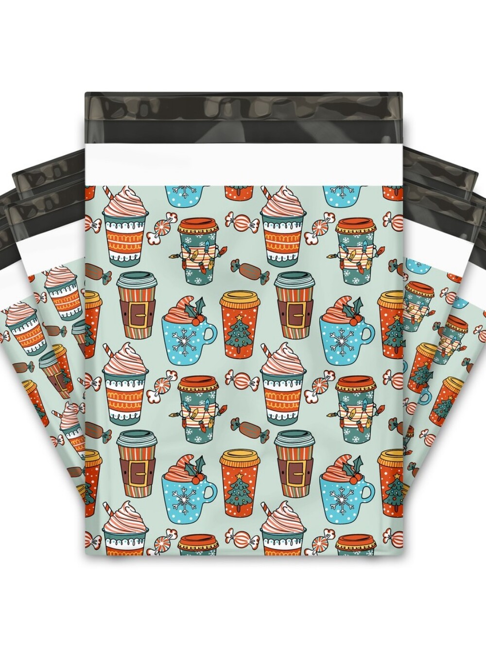 Poly Mailers Holiday Cups